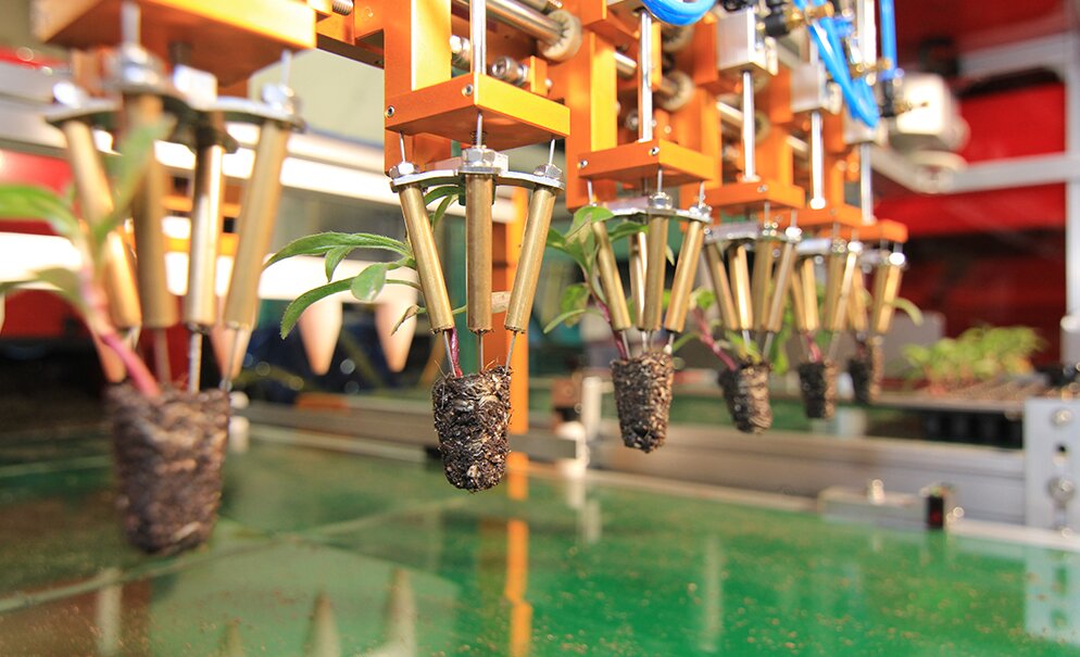 Pot Flower Transplant Robot